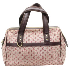 Josephine cloth handbag Louis Vuitton Pink in Cloth - 37435003