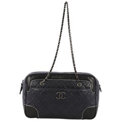 Chanel Two-Tone Camera Chain Bag Quilted Calfskin Medium