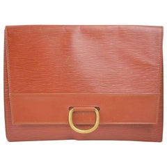 Louis Vuitton Pochette Iena Fold 868354 Brown Leather Clutch