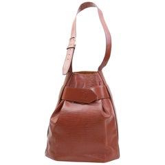 Louis Vuitton Sac D'epaule Hobo 868199 Brown Leather Shoulder Bag