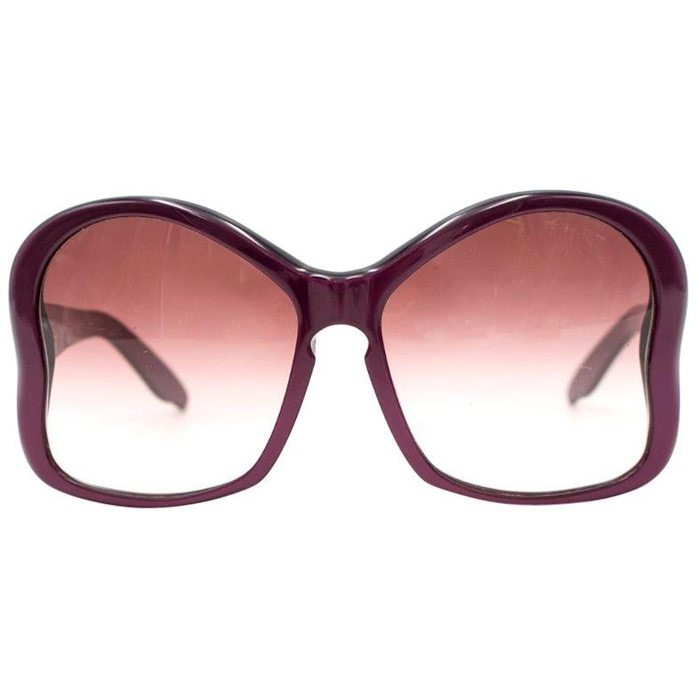 Prada Purple Oversized Sunglasses For Sale