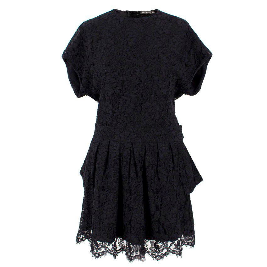 black balenciaga dress