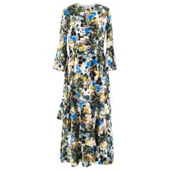 Erdem Florence Mariko Meadow-print silk dress US 6