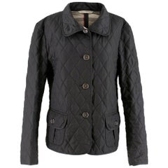 Burberry Black Diamond Quilted Jacket US 12