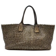 Bottega Veneta Metallic Limited Edition Cabat Zinn Kalb Tote