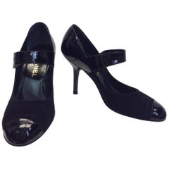 Chanel Patent Mary Janes - For Sale on 1stDibs  chanel mary jane shoes, mary  jane chanel, chanel mary janes flats