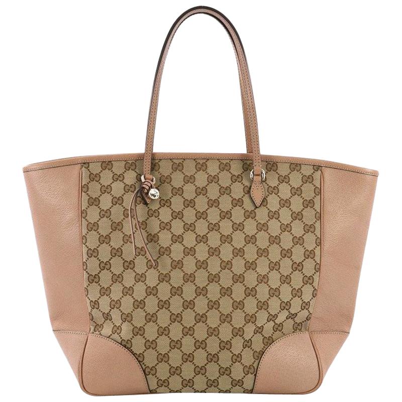  Gucci Bree Tote GG Canvas Medium