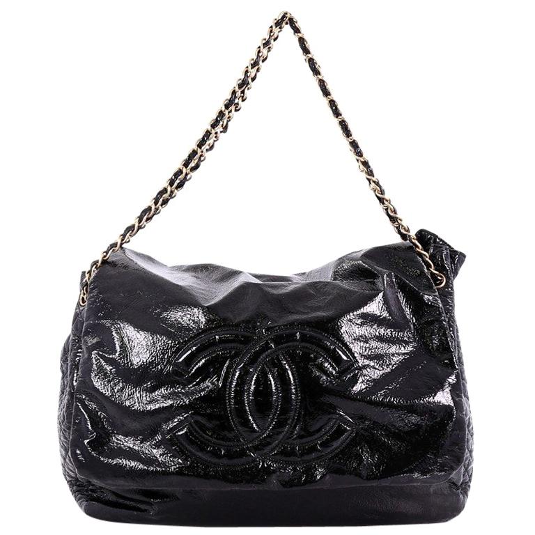 Chanel Rock and Chain Flap Patent Vinyl Bag