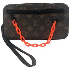 AUTENTIC LOUIS VUITTON VIRGIL ABLOH GRAFFITI SLIM WALLET MONOGRAM ORANGE LV  NWT