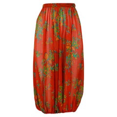 Vintage Yves Saint Laurent 1973 Floral Harem Pants