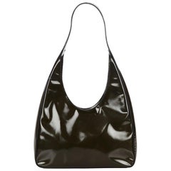 Prada Black Patent Leather Shoulder Bag