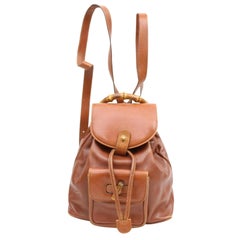 Gucci Bamboo Mini 868063 Brown Leather Backpack