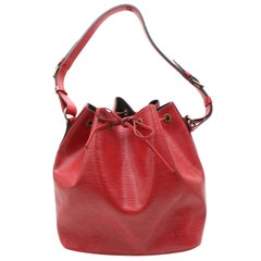 Louis Vuitton Epi Petit Noe Hobo 867986 Red Leather Shoulder Bag