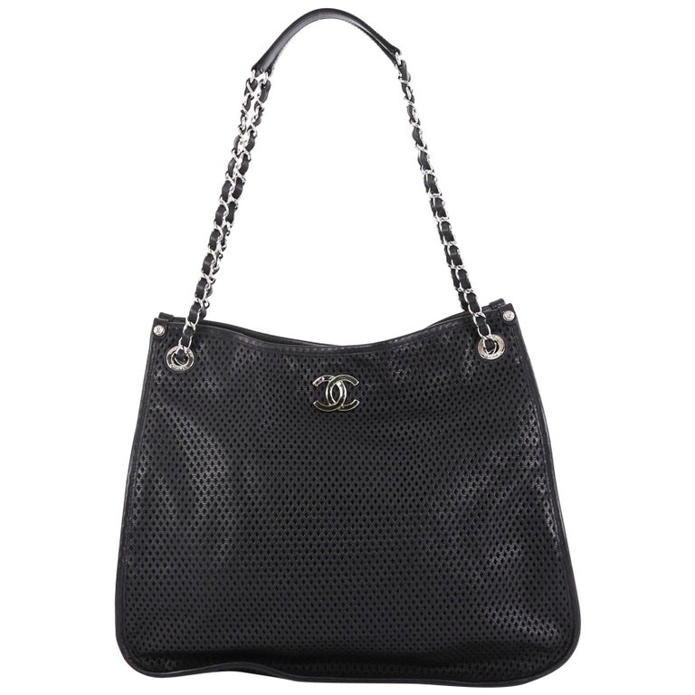 Chanel Up In The Air Tote Perforated Leather at 1stDibs