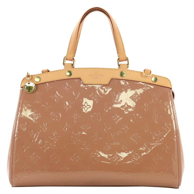 Louis Vuitton Alma B Crossbody Handbag Monogram Vernis Patented Leather EUC