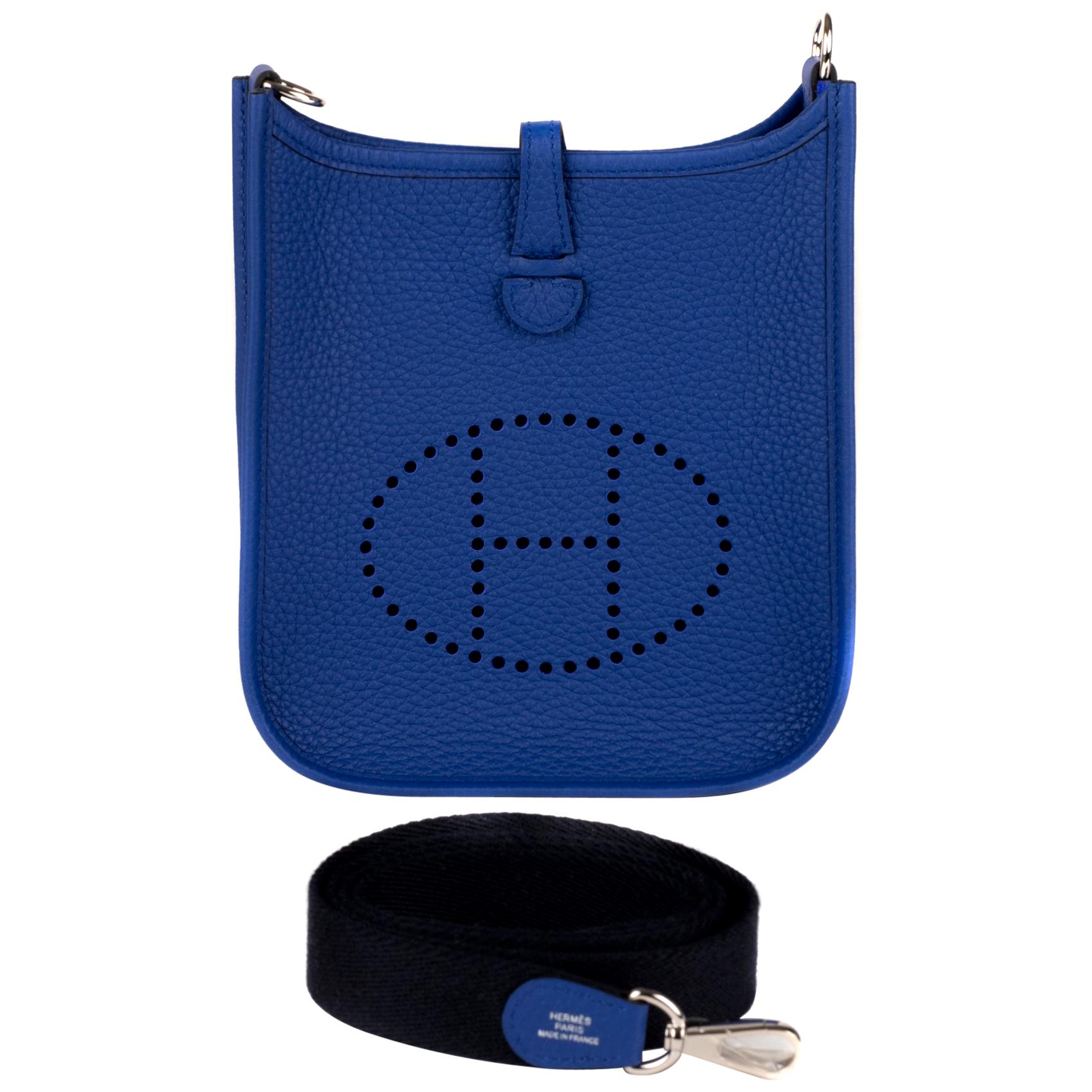 Hermes Evelyne TPM Bleu Bag