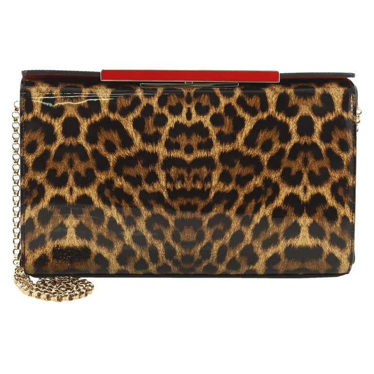 Christian Louboutin Vanite Clutch Printed Patent Small at 1stDibs
