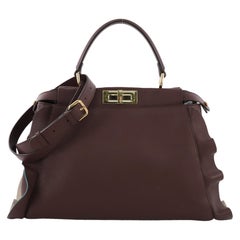 Fendi Peekaboo Wave Handbag Leather Regular