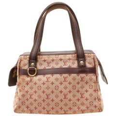 Louis Vuitton Monogram Mini Lin Bordeaux Josephine GM Boston Speedy 860295