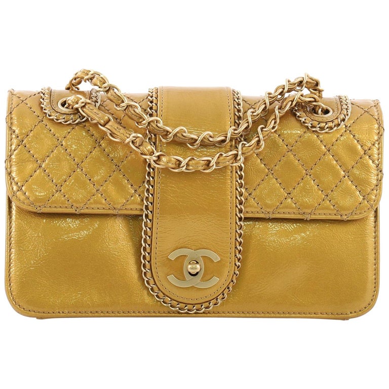 Chanel Madison Flap Bag Quilted Patent Medium at 1stDibs
