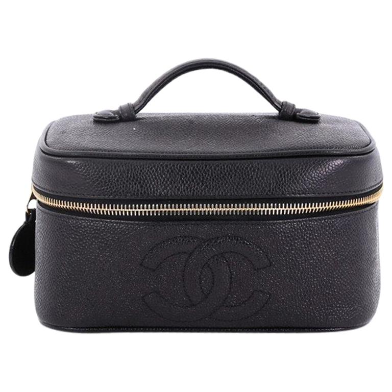 Chanel Vintage Timeless Cosmetic Case Caviar