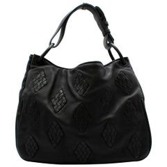 Bottega Veneta Black Nappa Leather Shoulder Bag