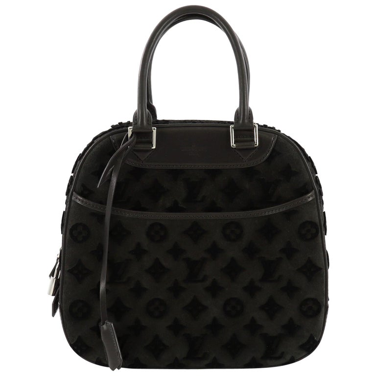 Louis Vuitton Deauville Cube Bag Limited Edition Monogram Canvas Tuffetage  at 1stDibs