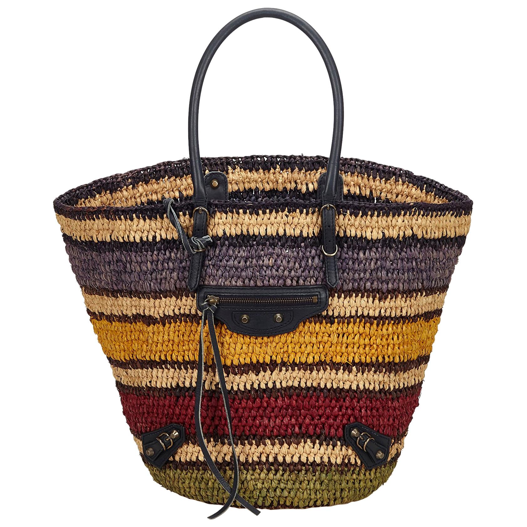 Balenciaga Straw Bag For Sale on 1stDibs balenciaga straw tote