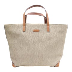 Gucci Extra Large Shopper 869279 Beige Canvas Tote