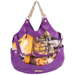 Versace & Tim Roeloffs Art Print Kiss Shopper Bag - purple 2008