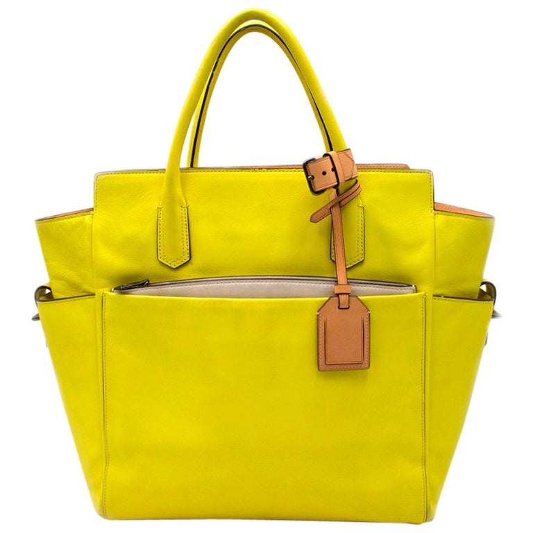 Reed Krakoff Fluorescent Yellow Handbag at 1stDibs reed purses