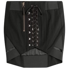 Anthony Vaccarello Lace-Up Mini Skirt 