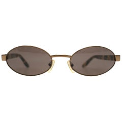 Gucci Oval Tortoise Shell Sunglasses
