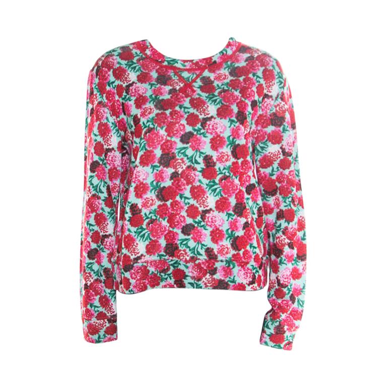 Marc Jacobs Multicolor Floral Print Sweatshirt M