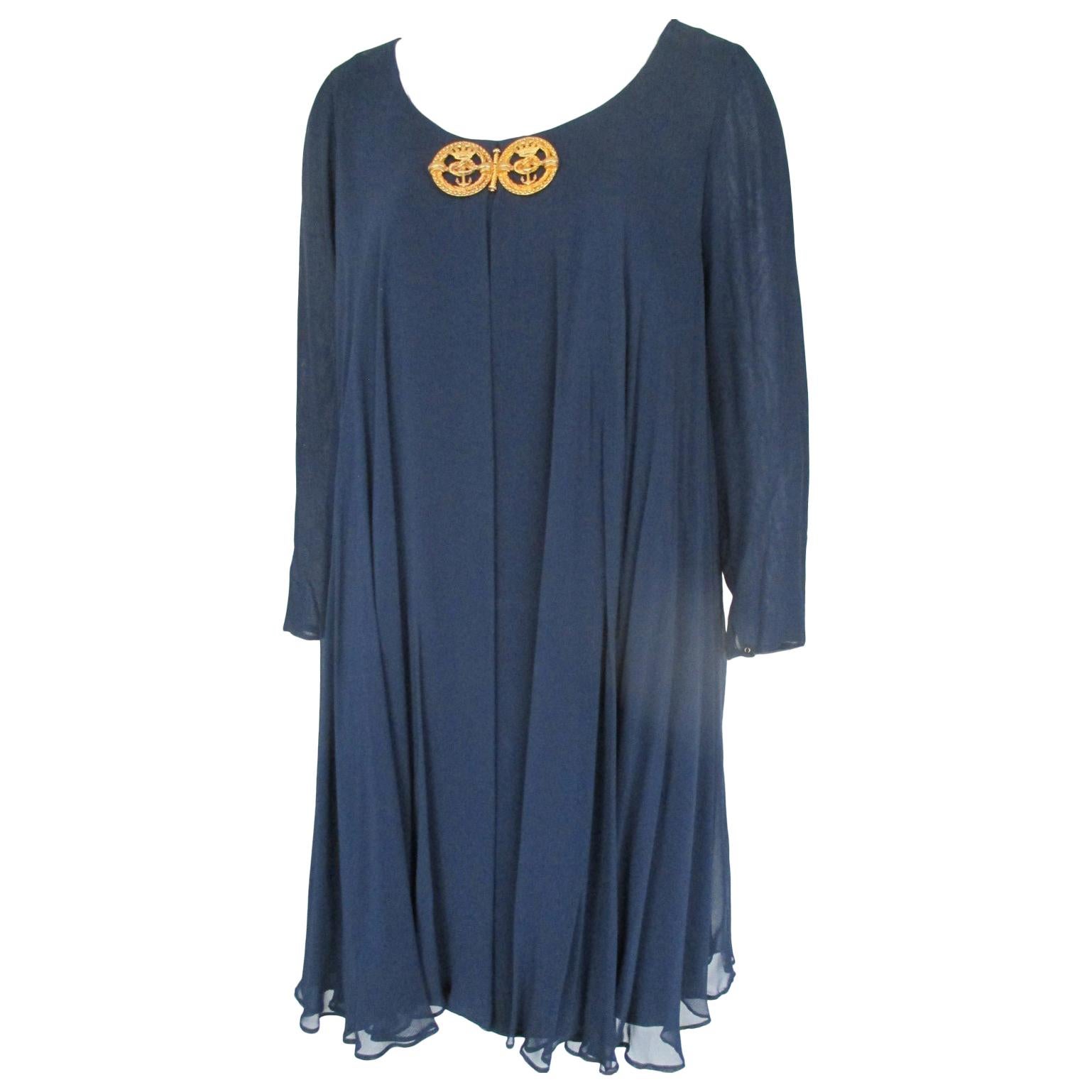Abito da cocktail blu Nina Ricci Paris in vendita