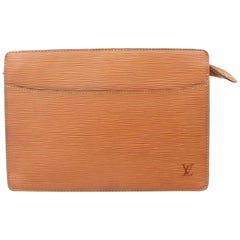 LOUIS VUITTON Monogram Pochette Homme Clutch Handbag