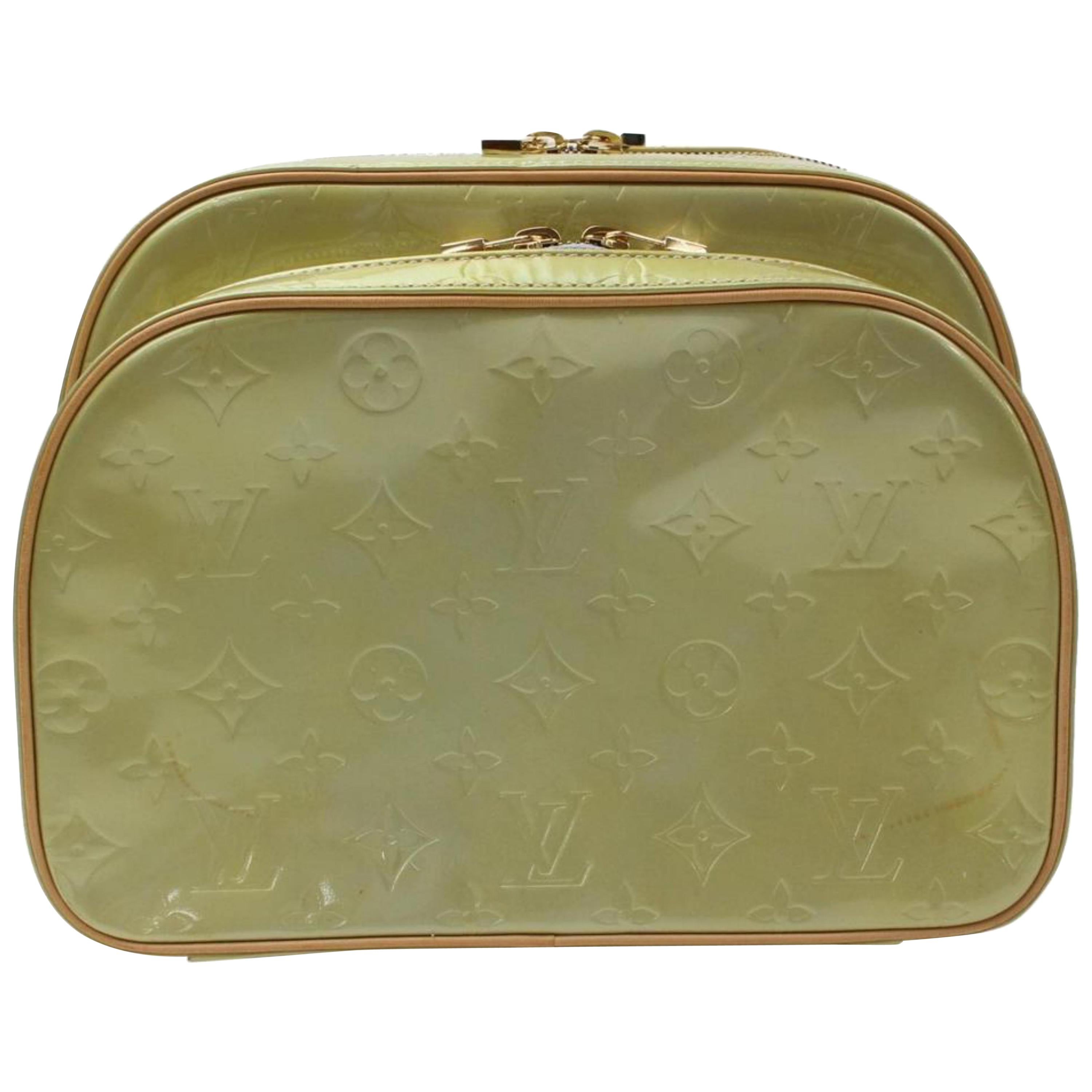 Louis Vuitton Murray Monogram Vernis 868484 Green Patent Leather Backpack  For Sale at 1stDibs
