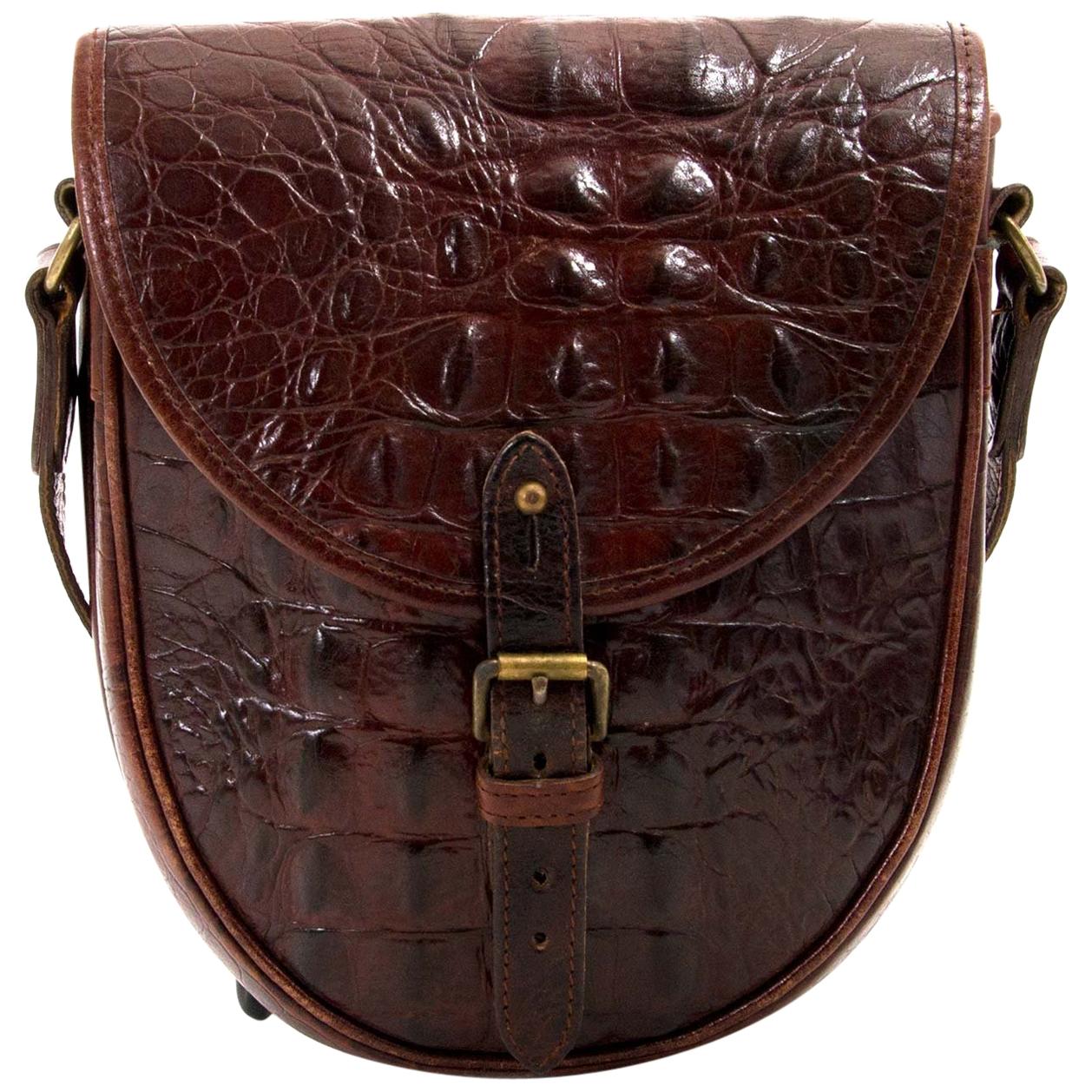 Mulberry Vintage Crocodile Embossed Crossbody Bag at 1stDibs