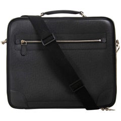 Louis Vuitton Black Taiga Leather Odessa Computer Case Bag