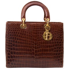 Sac Dior Lady Dior croco