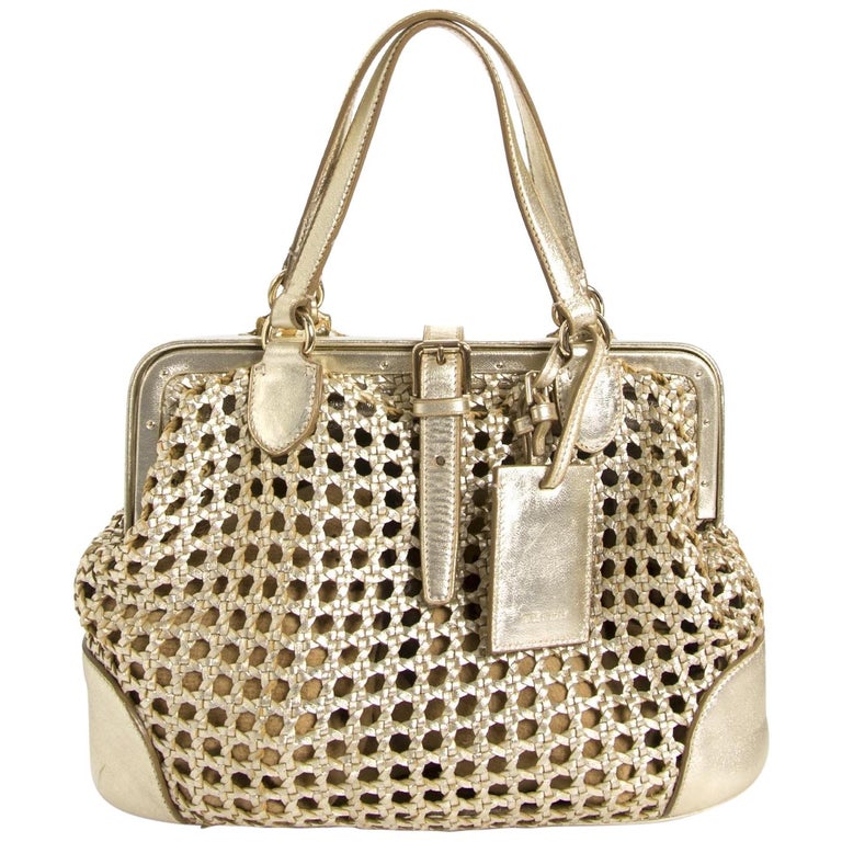 Ralph Lauren Gold Top Handle Bag For Sale at 1stDibs