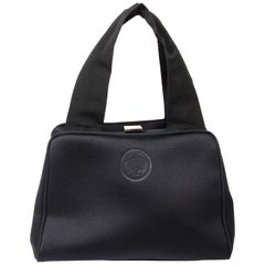 Versace Small Black Satin Bag 