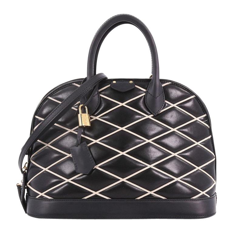 Louis Vuitton Alma Handbag Malletage Leather PM at 1stdibs