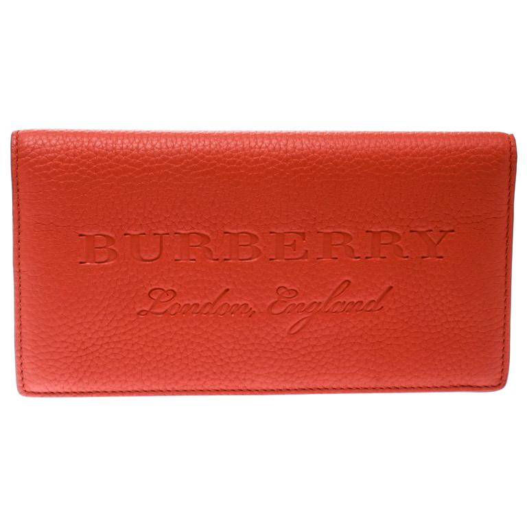burberry orange wallet