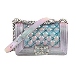 Chanel Boy Flap Bag Quilted Holographic PVC Small