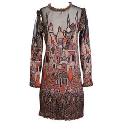 Chanel Pre-Fall 2009 Paris Moscow Collection “Minaret” motif dress