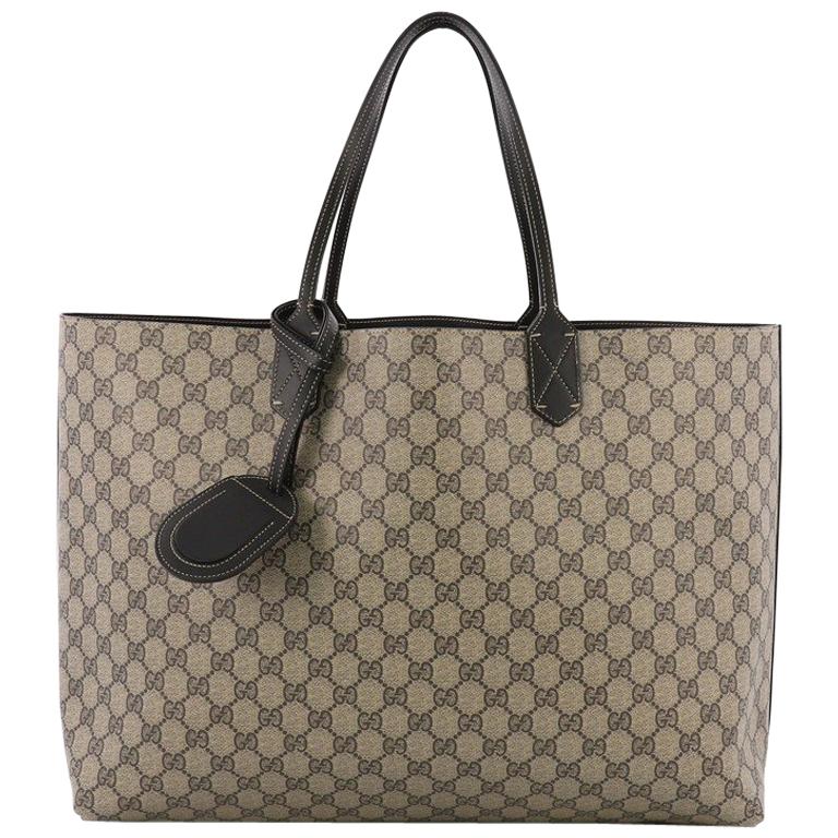 Gucci Reversible Tote GG Print Leather Large at 1stDibs
