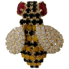 Lisa C. Swarovski Bee Brooch Pin
