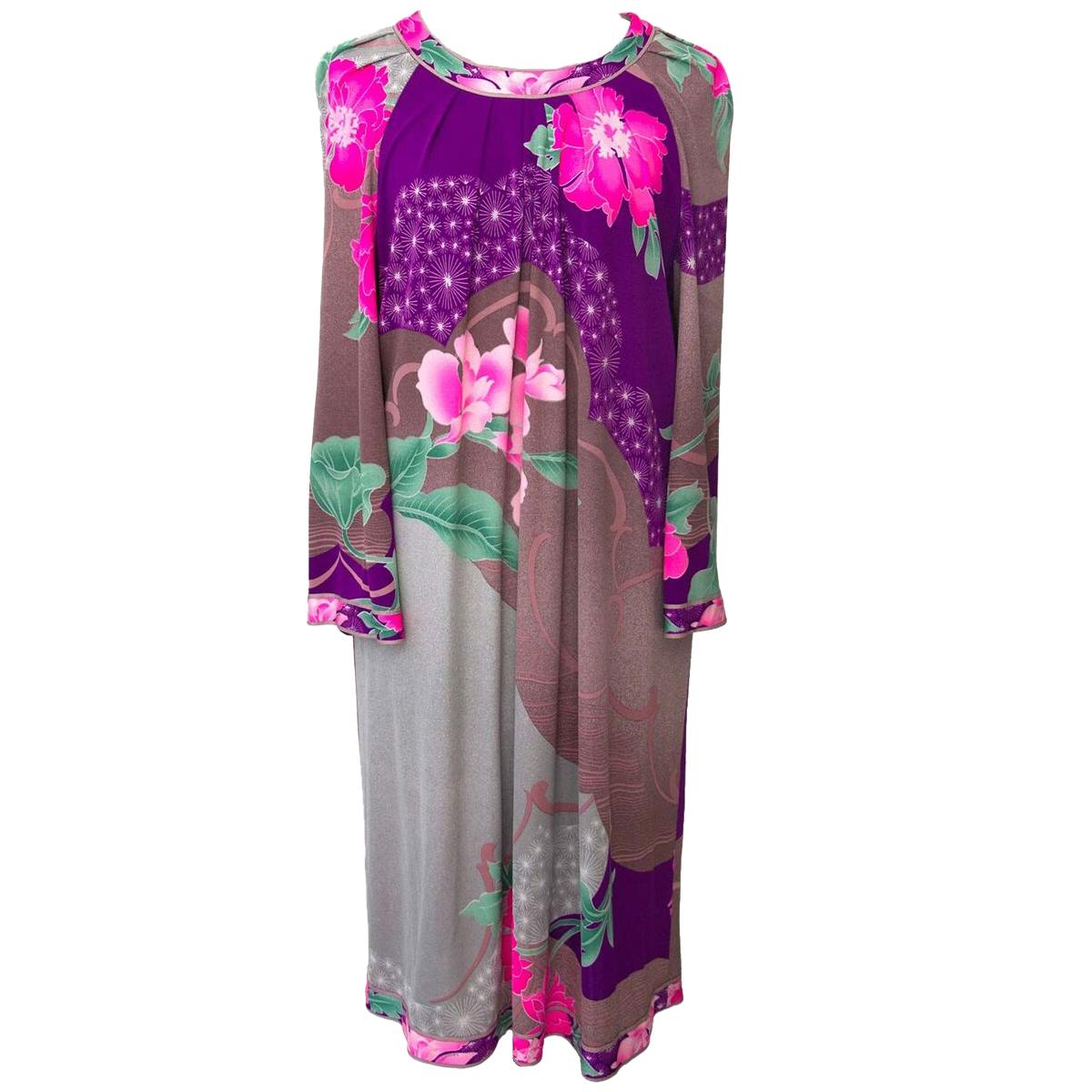 Leonard Purple Pink Floral Dress