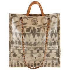 Chanel Iliad Printed Shopper Tote